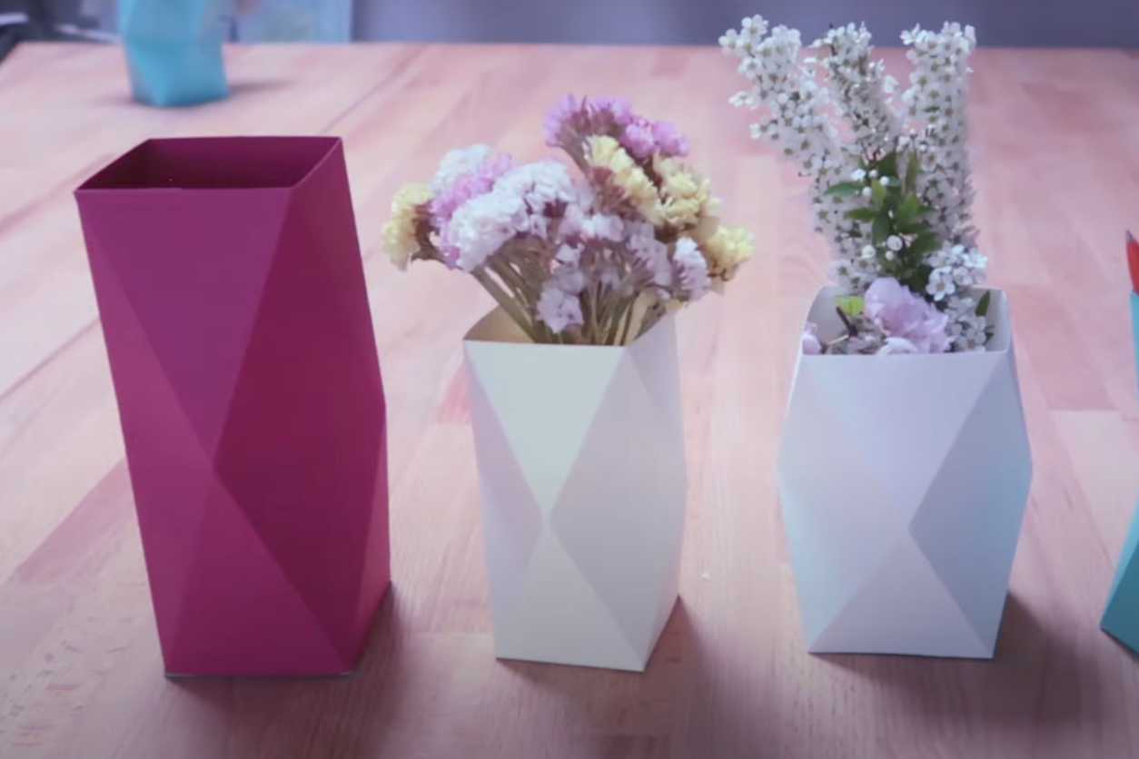 How To Make a Geometric Origami Vase