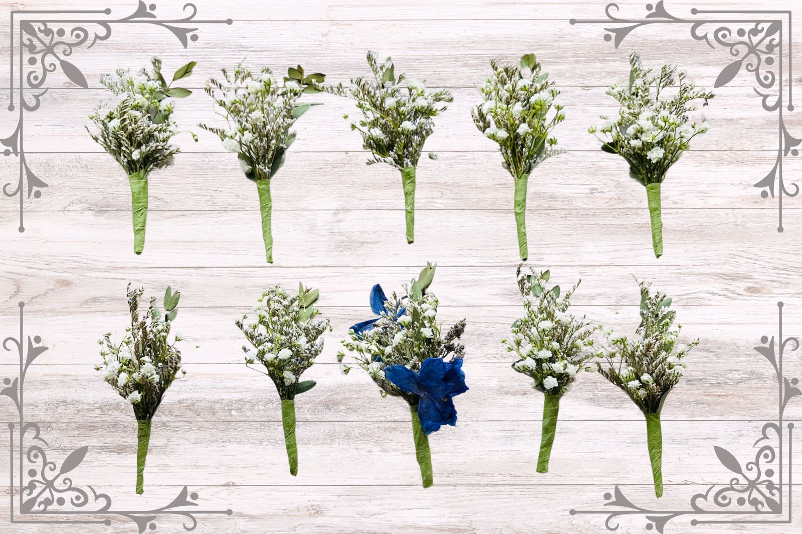 dried flower boutonnières